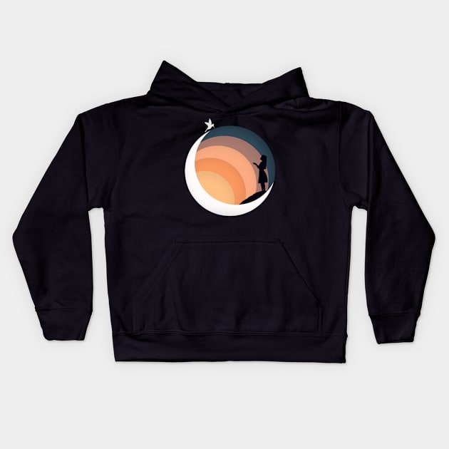 moonlight Kids Hoodie by Eoli Studio